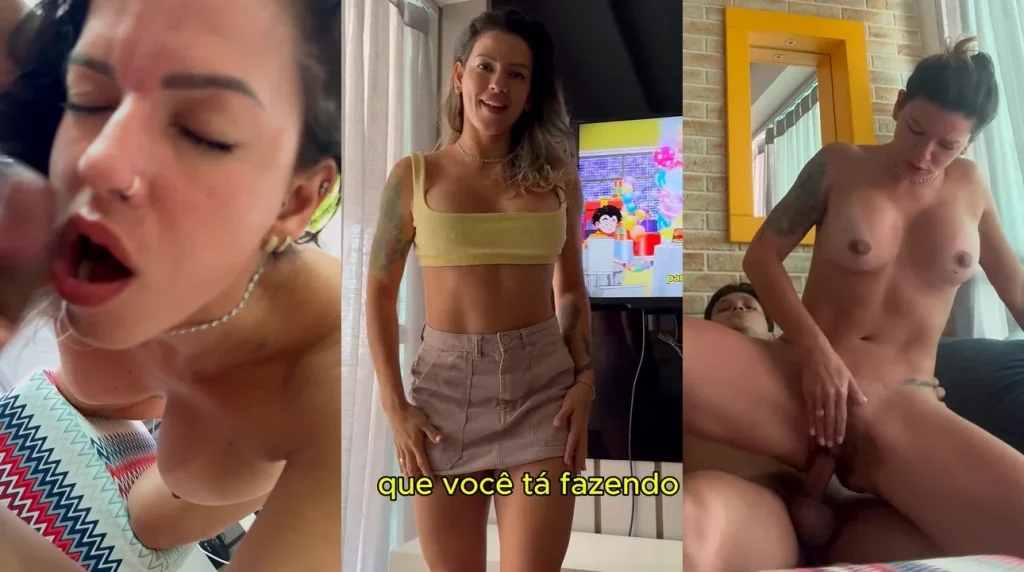 Laura Lin nua pagando boquete e sentando na pica