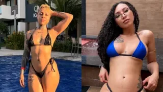Torinha, Vick e Bbsants novinhas na orgia e putaria no motel com baixinho