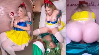 Aline Faria dando o cuzinho pro anão Pistolinha