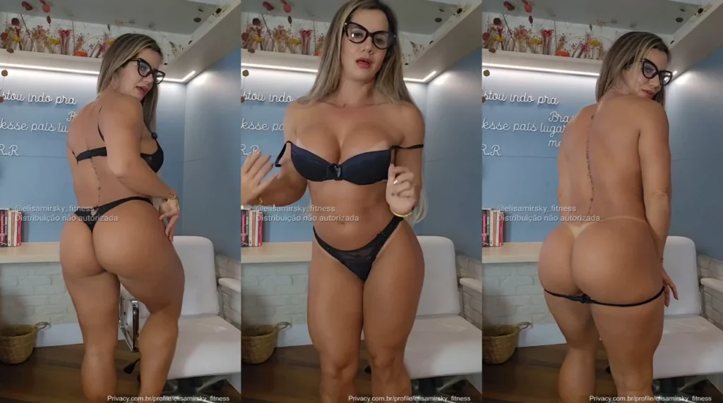 Elisa Mirsky mostrando a bunda