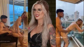 Liana Habas loira peituda transando com novinho dotado
