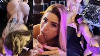 Loiras famosas Mari Reis e Debora Peixoto fazendo sexo com troca de casal