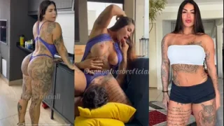 Anny Alves morena tatuada fodendo e gemendo alto na pica