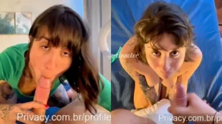Ganhando chuva de leite Martina Oliveira mostra que tem talento na mamada